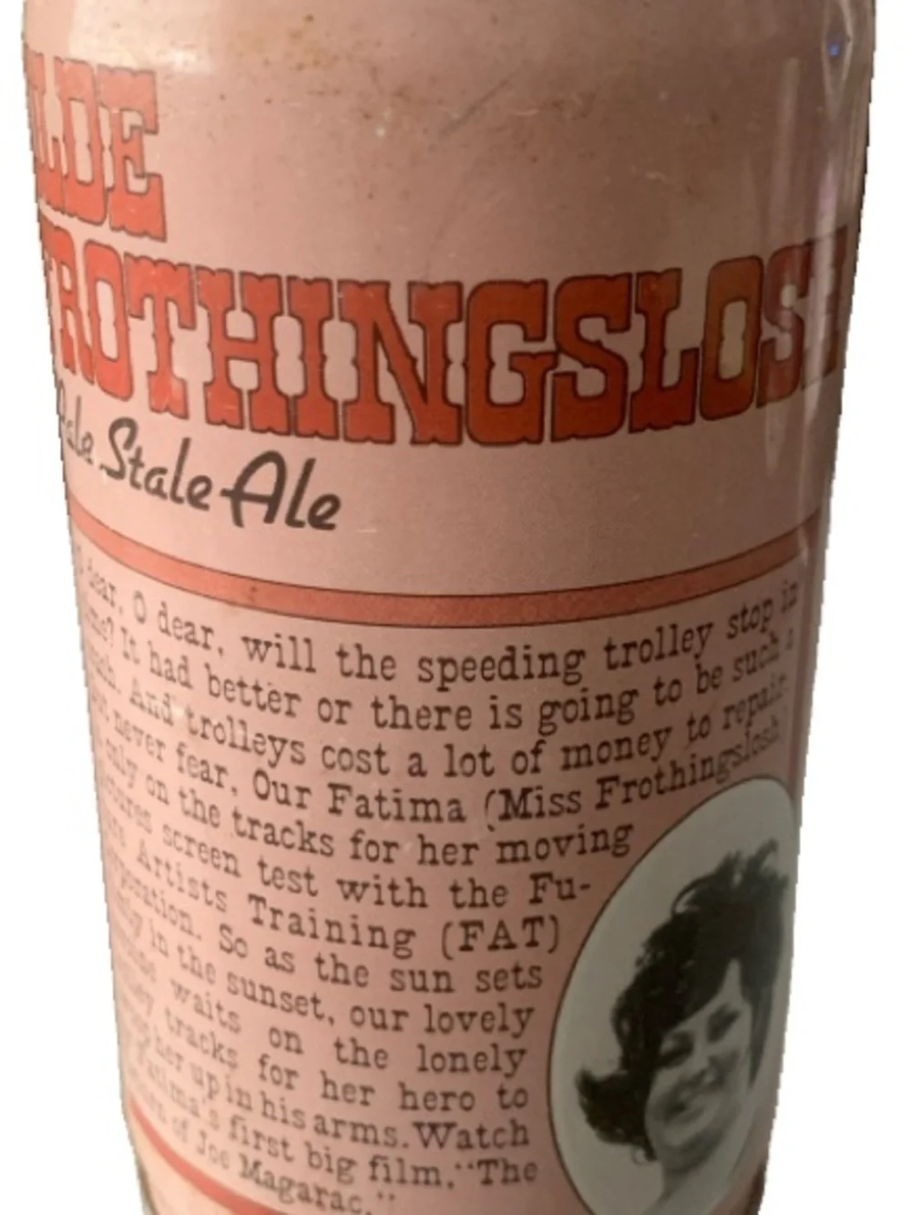 Vintage Beer Can Olde Frothingslosh Pale Stale Ale O Dear O Dear Empty Steel Can